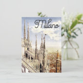 Carte de voeux Milan vintage (Debout devant)