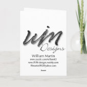 Carte de voeux militaire de maison d'accueil de (Dos)