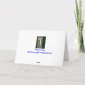 Carte de voeux militaire drapeau américain/ruban j (Dos)