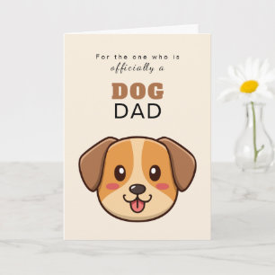 Carte de vœux minimale en gras sans serif papa d