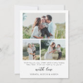 Carte de vœux minimaliste Bonne année (Dos)