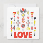 Carte de voeux minimaliste d'amour éternel (Devant)