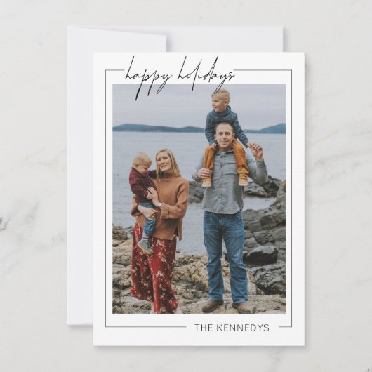 Carte de voeux minimaliste Joyeux Noël (Devant)