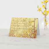 Carte de voeux Miracles (Fleur jaune)