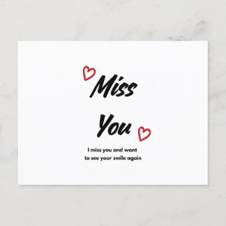 Carte de voeux Miss You