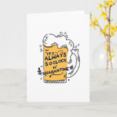 Carte de voeux Miss You Drains de quarantaine (Fleur jaune)