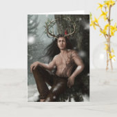 Carte de voeux "Mistletoe" (Fleur jaune)