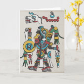 Carte de voeux Mixtec (Fleur jaune)