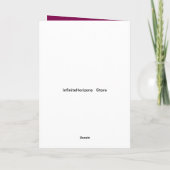 Carte de voeux Mlle Vous Sourire (Dos)