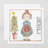 Carte de voeux Mme Noel (Devant / Derrière)