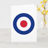 Carte de voeux MOD bleu rouge et blanc | Cadeaux M (Fleur jaune)