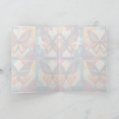 Carte de vœux/modèle de courtepointe papillon (Intérieur)