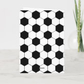 Carte de vœux modèle de motif de ballon de footbal (Dos)