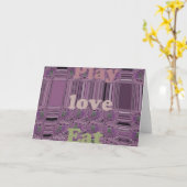 Carte de voeux Modèle horizontal (Fleur jaune)