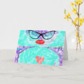 Carte de voeux Modèle horizontal (Fleur jaune)