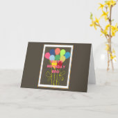 Carte de voeux Modèle horizontal (Fleur jaune)