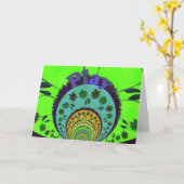 Carte de voeux Modèle horizontal (Fleur jaune)