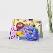 Carte de vœux moderne abstraite (Devant)