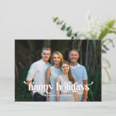 Carte de vœux moderne avec lettrage fantaisie pour (Debout devant)