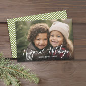 Carte de vœux moderne avec photo intégrale et text