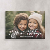 Carte de vœux moderne avec photo intégrale et text