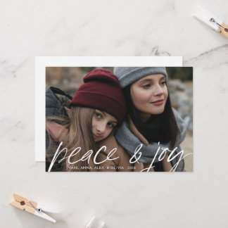 Carte de vœux moderne avec photo pleine page de pa