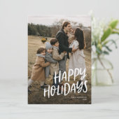 Carte de vœux moderne avec une photo (Debout devant)