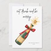 Carte de voeux moderne Be Joyeux Noël (Devant)