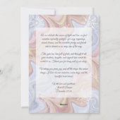 Carte de vœux moderne boho bleu pour les fêtes (Dos)