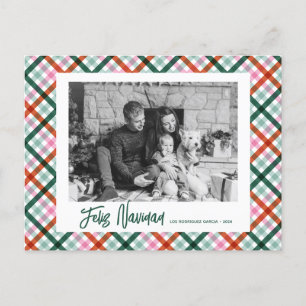 Carte de vœux moderne de Noël Feliz Navidad