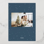 Carte de vœux moderne de Noël Joyeux Noël (Verso)