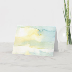 Carte de voeux moderne de peinture aquarelle Art