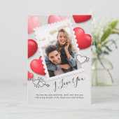 Carte de vœux moderne de Saint-Valentin avec photo (Debout devant)