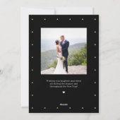 Carte de vœux moderne de vacances de l'Arbre de la (Dos)