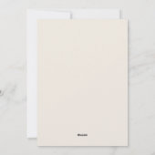 Carte de vœux moderne de vacances familiale (Dos)