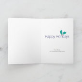 Carte de vœux moderne de vacances joyeuses avec un (Intérieur)