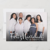 Carte de vœux moderne Feliz Navidad (Devant)