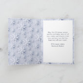 Carte de vœux moderne flocon de neige arbre de Noë (Intérieur)