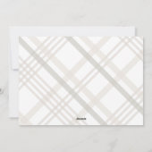 Carte de vœux moderne minimal à carreaux (Dos)