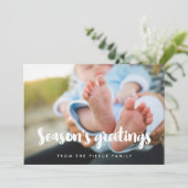 Carte de vœux moderne pour la famille  (Debout devant)