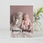 Carte de vœux moderne pour la famille (Debout devant)