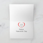 Carte de vœux moderne pour la Saint-Valentin (Intérieur)