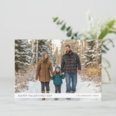 Carte de vœux moderne pour la Saint-Valentin avec  (Debout devant)