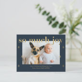 Carte de vœux moderne pour les fêtes avec beaucoup (Debout devant)