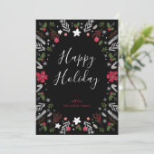 Carte de vœux moderne pour Noël (Debout devant)