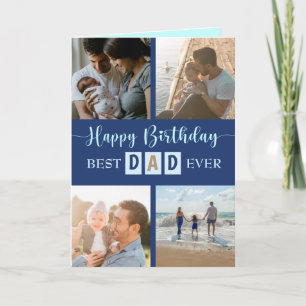 Carte de vœux moderne pour papa Joyeux Anniversair