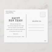 Carte de vœux moderne rouge avec collage de photos (Dos)