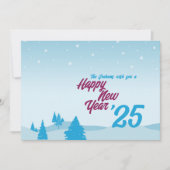 Carte de voeux moderne sans photo Happy New Year F (Devant)