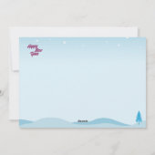 Carte de voeux moderne sans photo Happy New Year F (Dos)