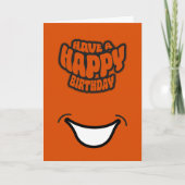 Carte de voeux moderne simple et heureuse d'annive (Devant)